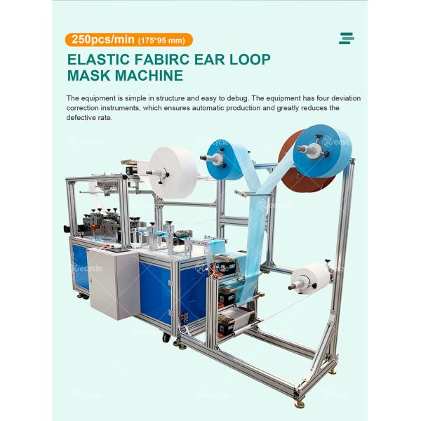 Full Automatic Nonwoven Fabric Ear Tape Face Mask Machine for Disposable Elastic Masks