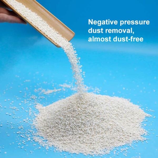 1 mm de litière pour chats de manioc 100% de tapioca végétale litière pour chats de manioc facile à nettoyer