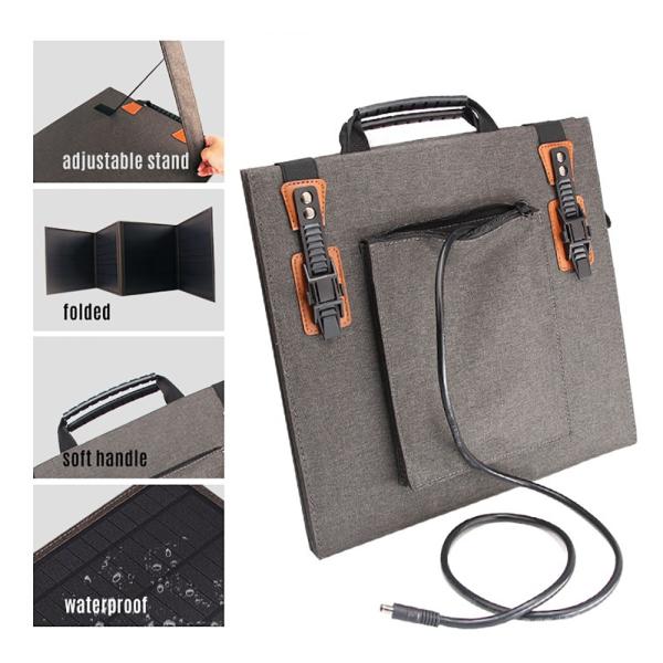 Portable 100w Polycrystalline Foldable Solar Panel Lightweight For Outdoor