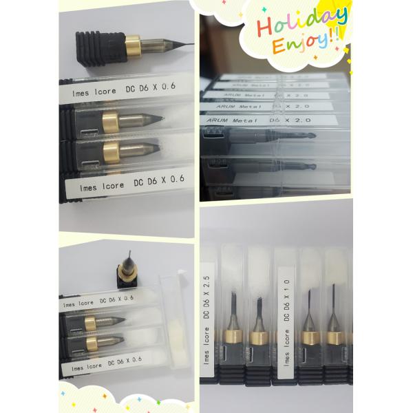 CAD CAM Cutters 3mm Dental Milling Burs For Zirconia Block Metal Emax