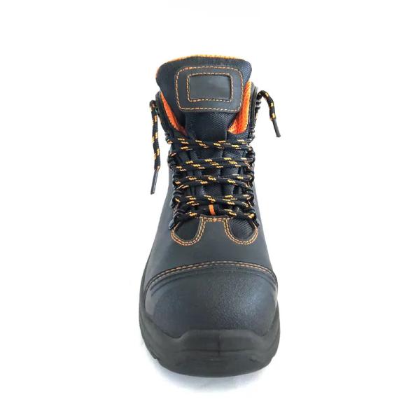 Nubuck cuero S3 calzado de seguridad para hombres botas impermeables para tobillos
