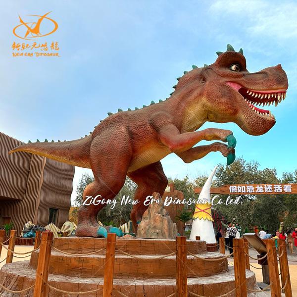 Large Vivid Animatronic Dilophosaurus Dinosaur Model For Dino Park