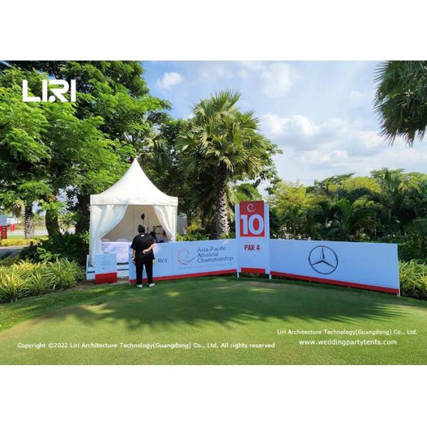 Strong 3x3m Aluminium Small Pagoda Canopy Tent With Plain PVC Sidewalls