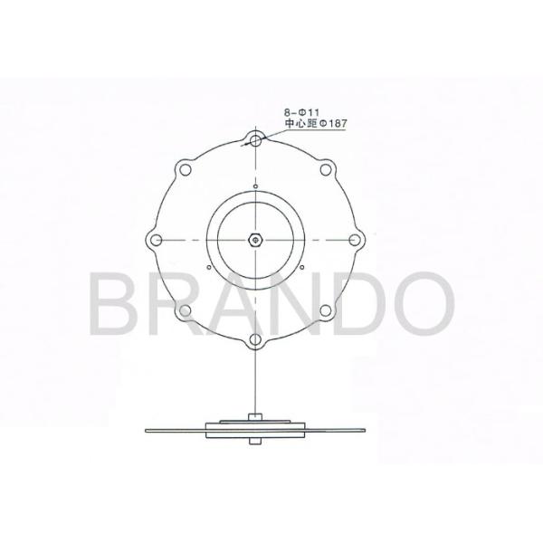 Установленная диафрагма отверстия нержавеющей стали резиновая, диафрагма замены клапана