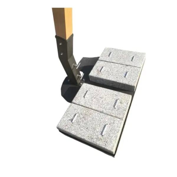 152kgs 4pcs Heavy duty Outdoor beach garden patio umbrella parasol stand granite base---2038A
