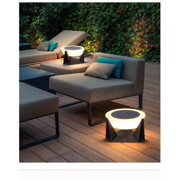 Modern IP65 Solar Garden Light With Three Colors In One For Villa Wall Fence Gate Cap & Patio Decor