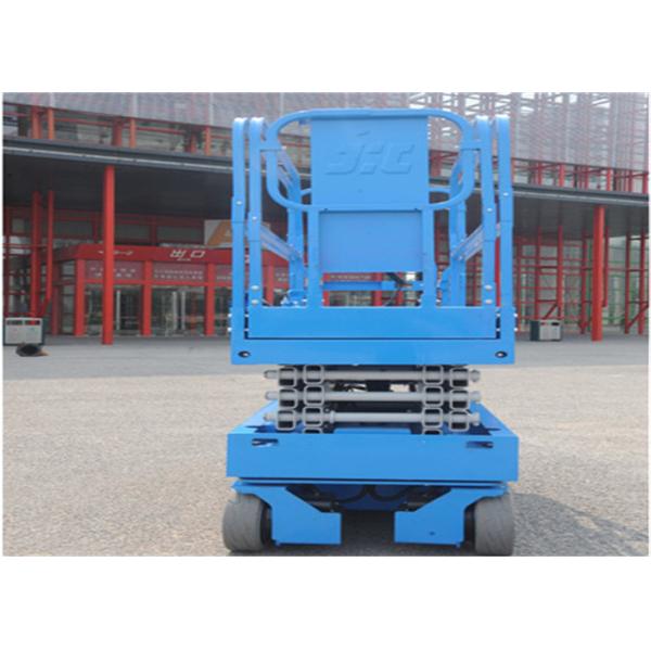 320kg Movable  Electric Scissor Lift Carts 381*127mm Tire Size High Capacities