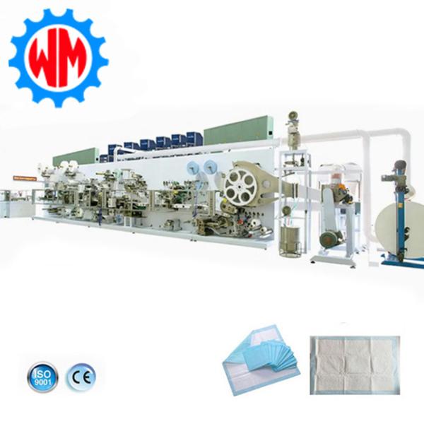 Advanced Customized 350m/min Under Pad Mattress Production Line with Oversea Service