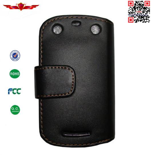 100% Qualify PU Flip Wallet Leather Cover Cases For Blackberry 9360