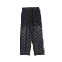 D'OEM de damier bas MOQ fabricant d'habillement unisexe de denim de pantalon de mode des jeans