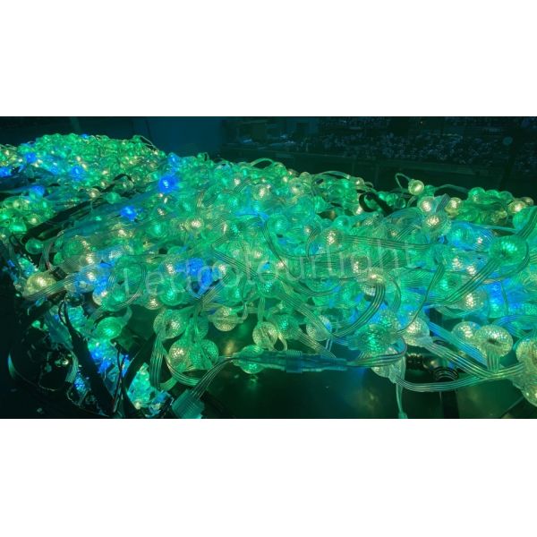 D23mm Outdoor Waterproof 0.6W DMX512 Controllable RGB String Lights for Event Wedding