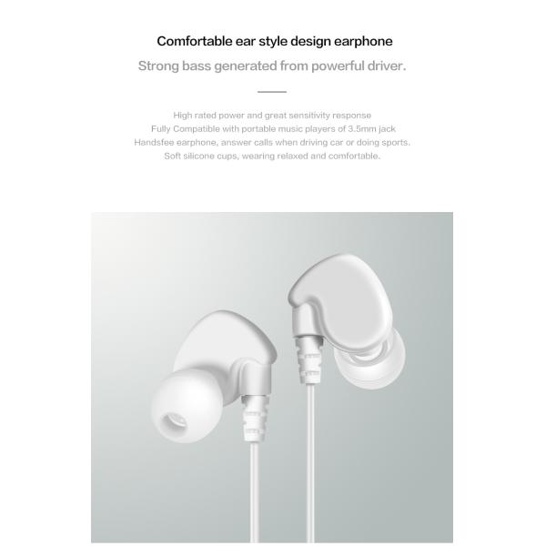 Light 8 Pin Wired In Ear Earphones Stereo Round Cable For IPhone