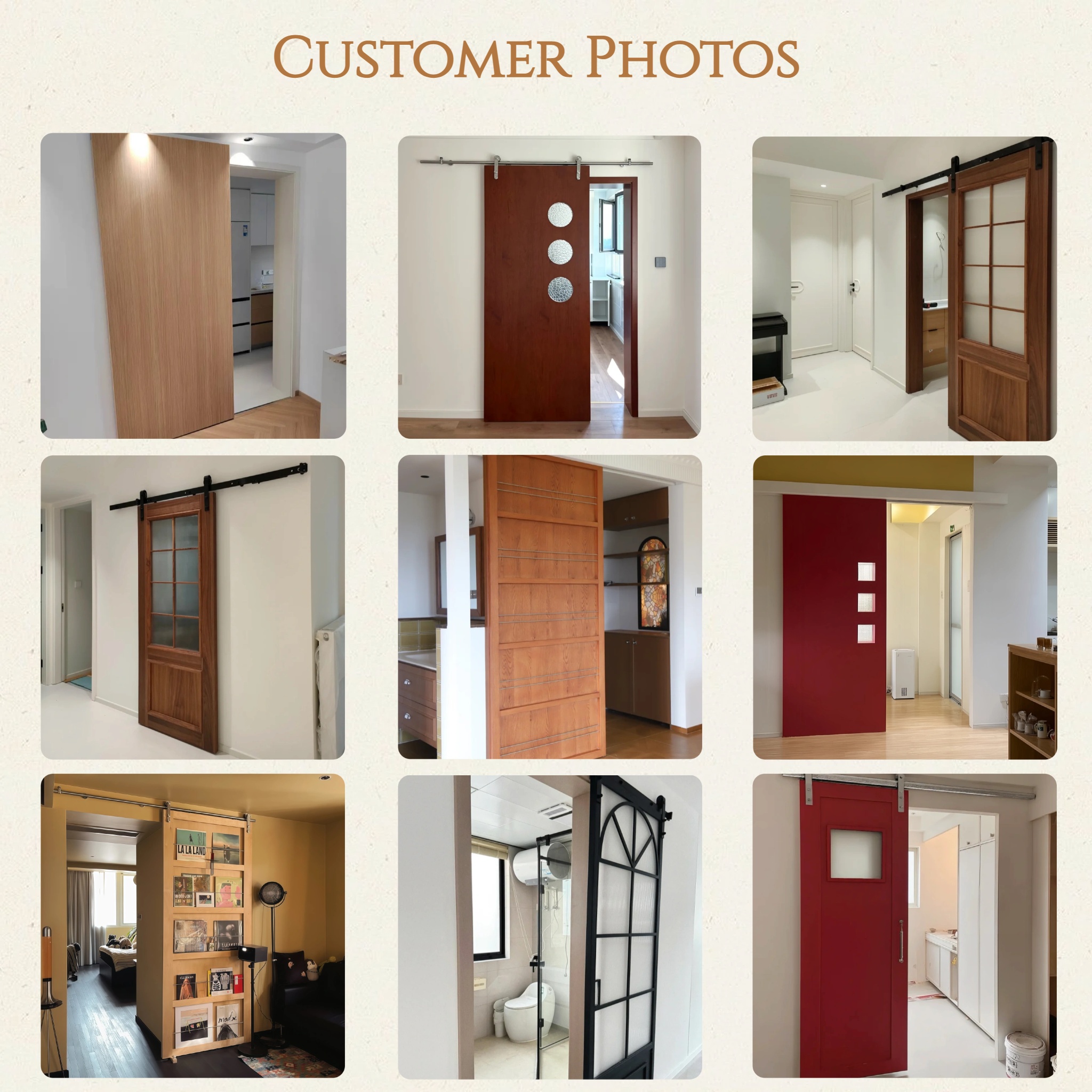 Modern Design Solid Wood Interior Door with Finished Surface and Customized Size for Apartment Projects