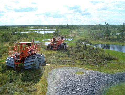 Гидравлическая верхняя управляемая буровая установка баржи болота шарнирного соединения 50m силы
