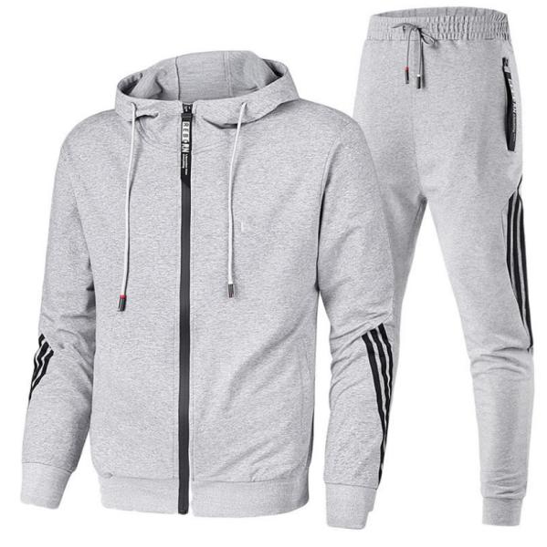 Custom your own brand mens cotton hoodie jogging/moring running/training tracksuit or sports suit