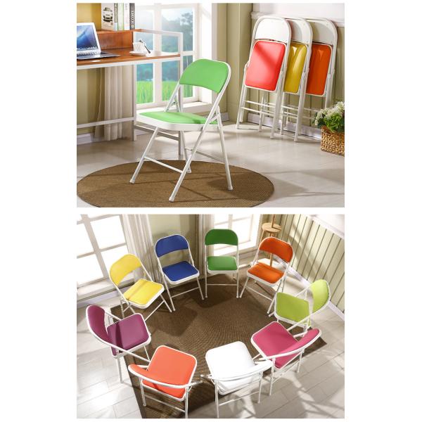 Outdoor Wedding Party Folding Chair Stackable Vinyl Chaise Pliante for Outdoor Events