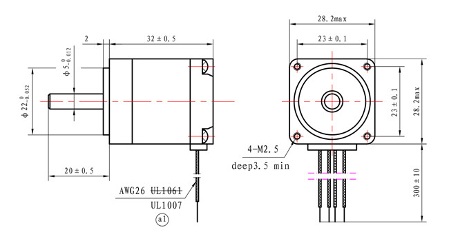 Двухполярное 1.8deg руководство Stepper мотора 60mNm 0.67A 4 NEMA 11 для CNC XYZ
