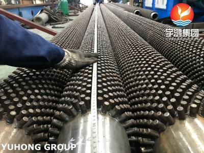 ASME SA335 P9 Studded Longitudinal Finned Tube Stainless Steel For Heater Furnace