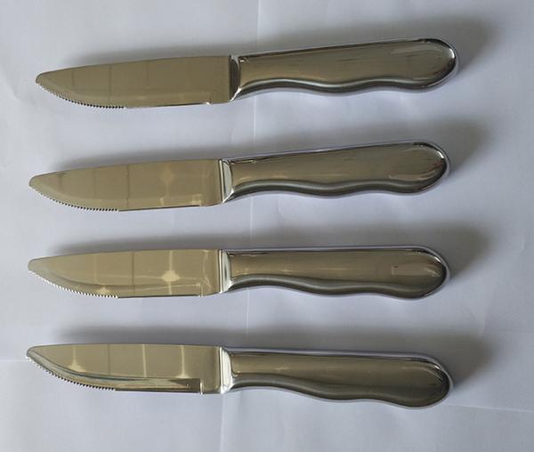 Jumbo Steak Knife Set In Black Gift Color Box knife for steak Morror Finishing