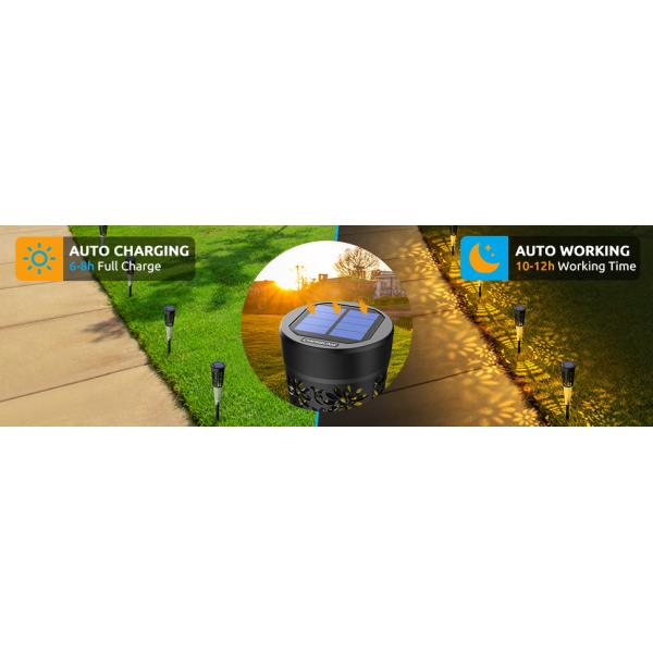 Солнечные садовые прогулочные фонари светодиодные солнечные фонари 3500K теплый белый