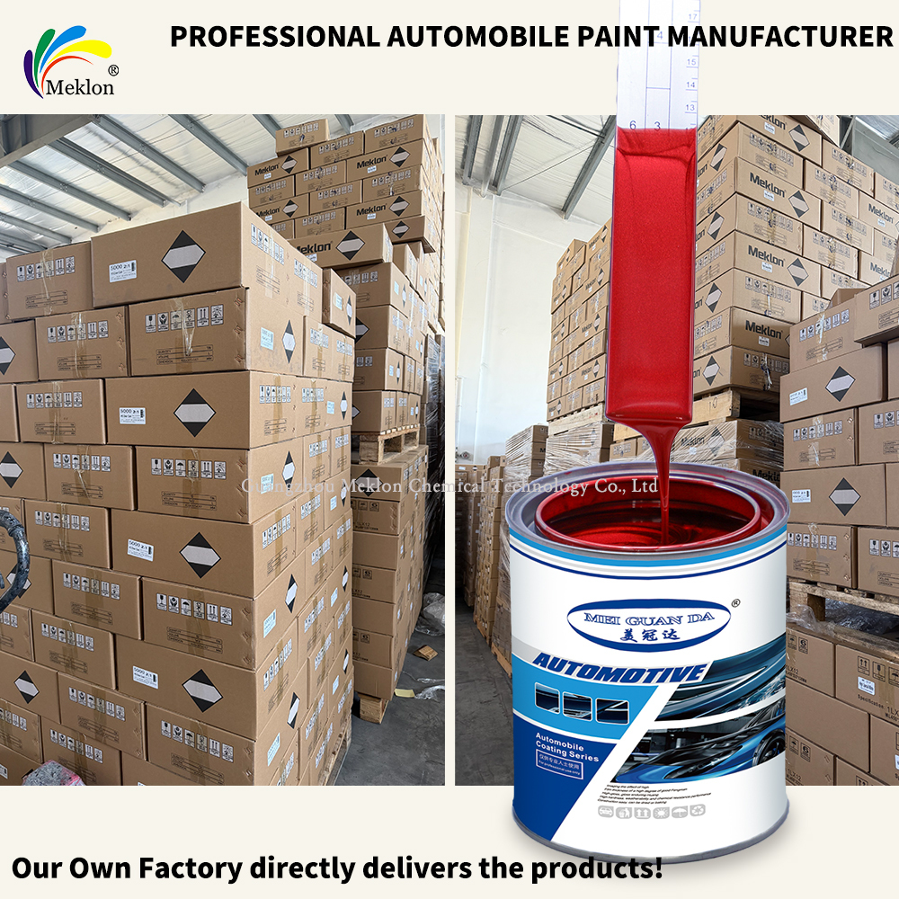 Refinish Car Paint professional automotive paint designed for application and excellent adhesion on various car body panels X09 Glitter Red Silver