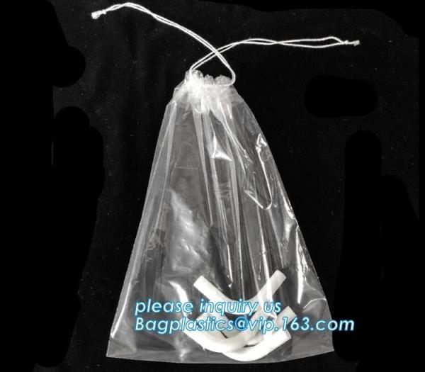 Disposable biohazard infectious plastic drawstring medical waste bag, Promotional mini biohazard drawstring packaging ba