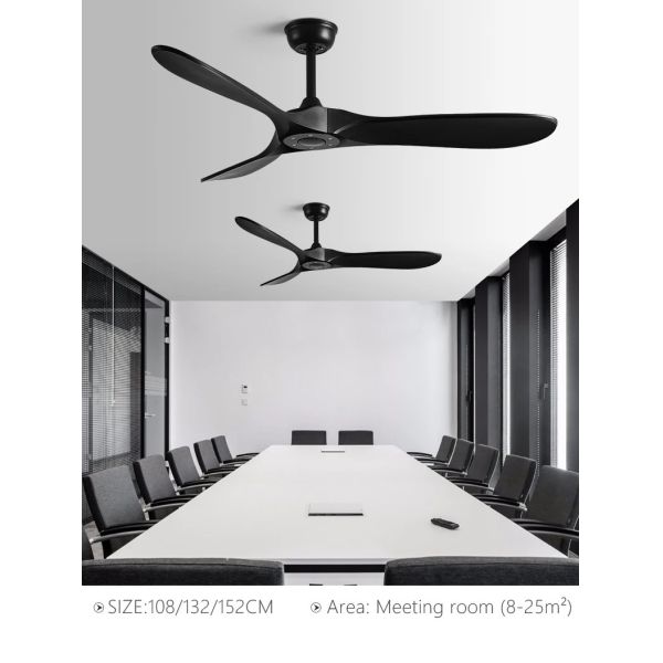 Luxury Ceiling Fan Light Remote LED Electric Fan Light with glass lampshade metal Stealth Fan Light (WH-VLL-28)