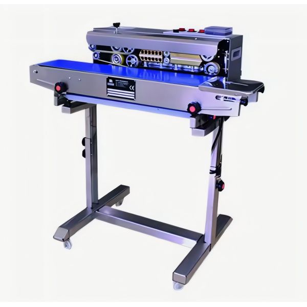 Hipac Vertical Continuous Band Sealer Food Tea Coffee Popcorn Heat Pouch Plastic Bag Aluminum Bag Sealer Sealing Machine