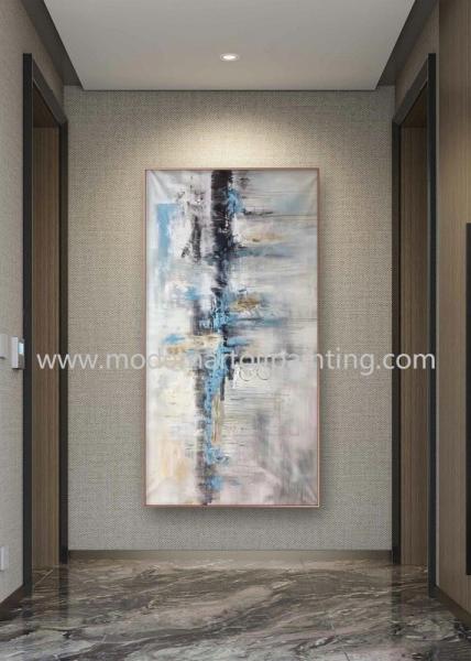Modern Palette Knife Oil Painting Abstract Acrylic Paintings For Bedroom