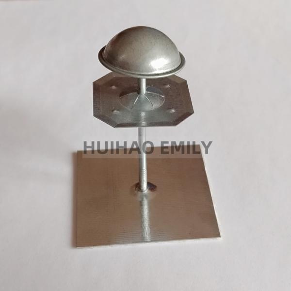 50x50mm Base Plate Self Sticking Insulation Hanger Pins For Exterior Wall Insulation