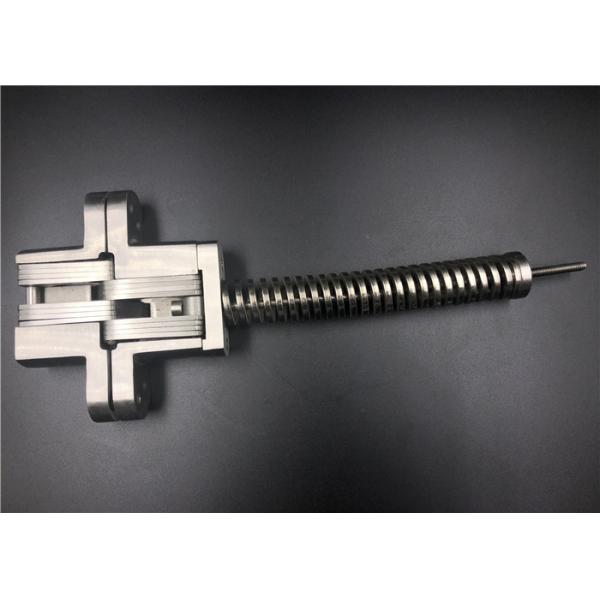 4 Mounting Holes Invisible Cabinet Hinges Stainless Steel Self Closing Spring