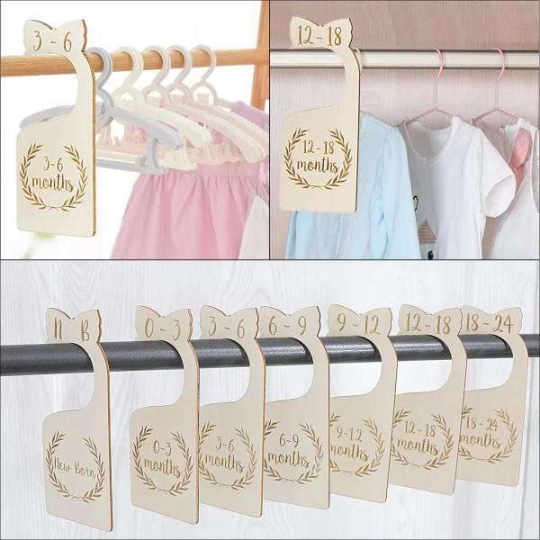 Nursery Decor Adorable Hanging Baby Closet Organizers and Wood Closet Dividers