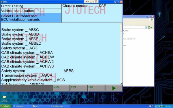 DAF VCI-560 MUX heavy duty Truck Diagnostic Scanner