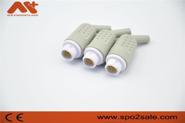 12 monitor do PVC Mindray Philips Connector Used In Patient do conector da pressão do Pin ECG