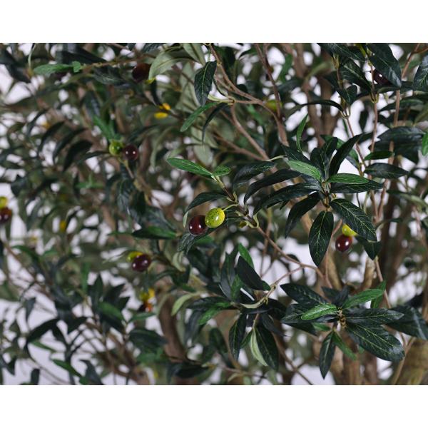 UV Resistant Fake Plant 2.5m tall faux potted olive tree In Planter for Indoor House Plants & Tall Floor Decor