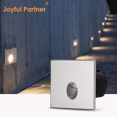 Smart LED Wall Lamp IP65 Aluminum Body  square Shape DC 24v 1w 2w 3w LED Stair Light For Corridor
