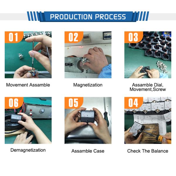 3.5'' 1200A DC Analog Panel Meter , Digital Analog Panel Amp Meter