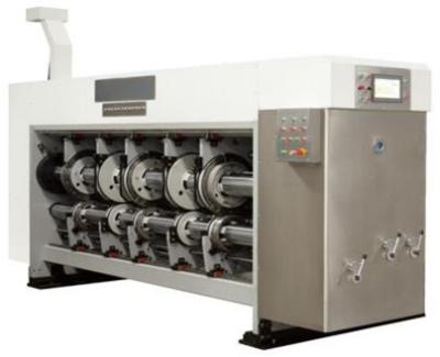 Borda de ataque que alimenta a impressora Slotter Machine With de Flexo de quatro cores o auto empilhador