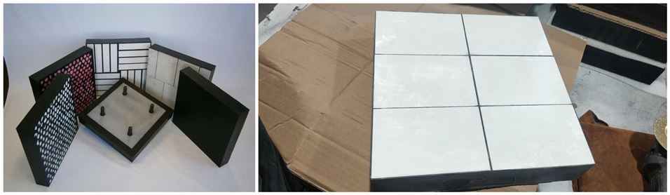 Two In One Rubber Ceramic Liners Customized Moulding ISO Certificate