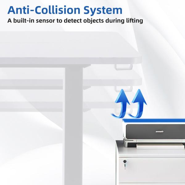 Home Office Electric Standing Desk with Custom Single Motor Compact and Versatile