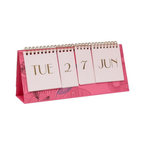 Desk Calendar Small Standing Flip Calendar 12 Monthly Yearly Desktop Calendar