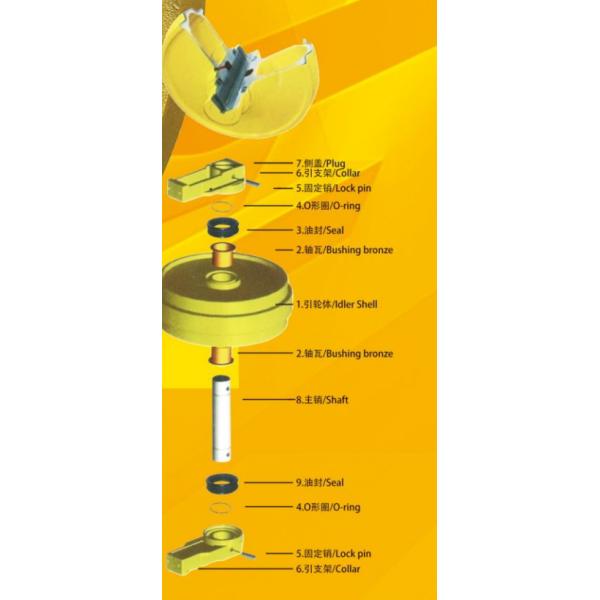 Excavator spare parts EX55 EX60-1 EX60-2 EX70 for hitachi excavator idler assy 