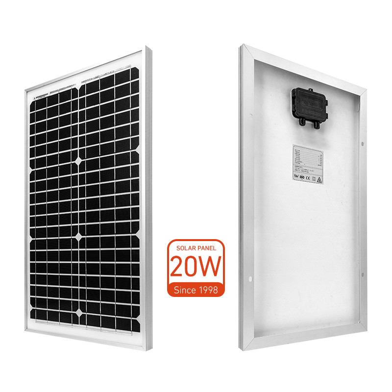 панель солнечных батарей 20W PERC Monocrystalline 435x350x25x20MM с клеткой