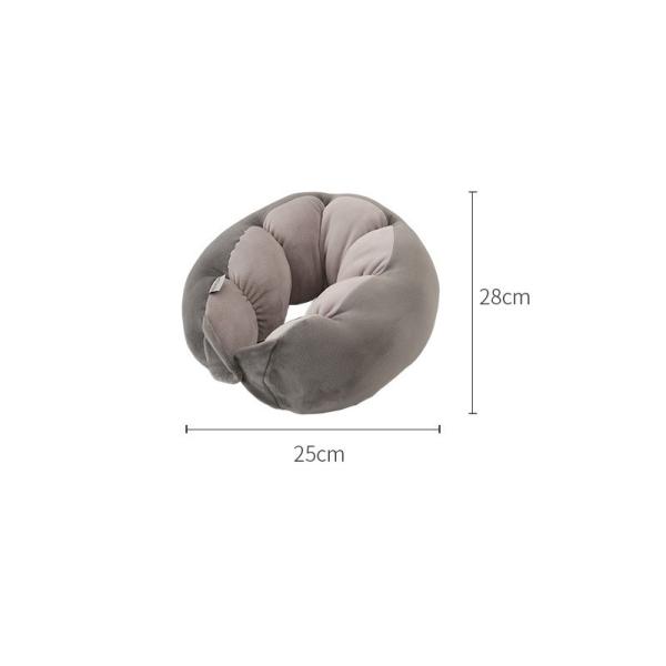 Folding U-shaped Neck Pillow for Student Office Nap Travel PP Cotton Filling