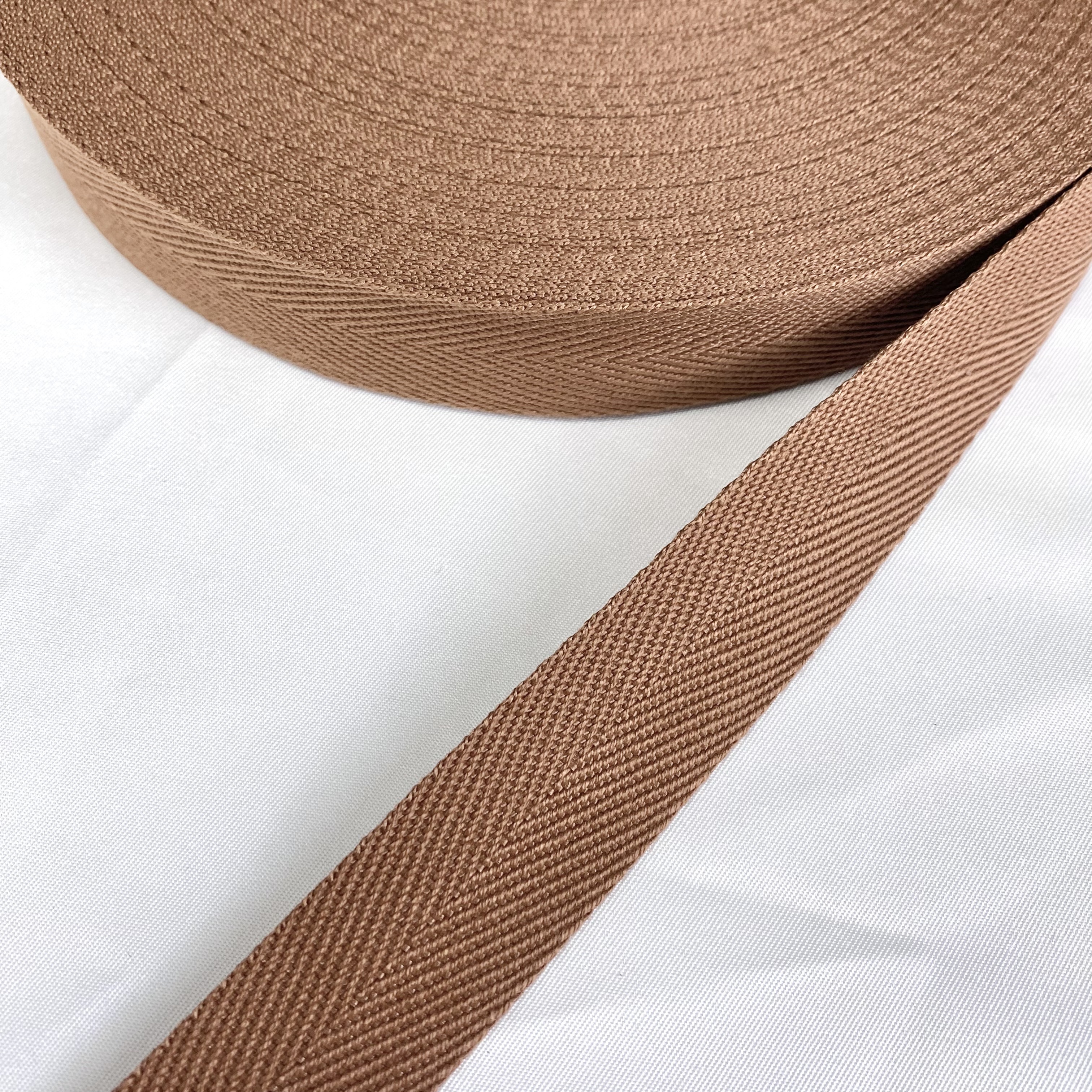 Herringbone polyester-cotton webbing Various colors Backpack strap Belt Handbag strap