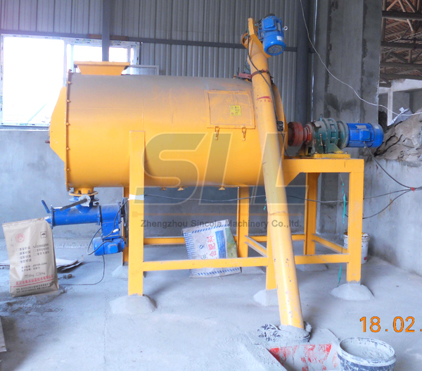 Automatic Feeding Dry Mix Mortar Production Line With River Sand Cement Fly Ash Material