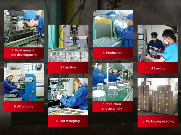 50g 100g Double Wall Cosmetic Cream Jars Luxury Plastic Cream Jar