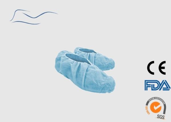 Polypropylene Disposable Shoe Covers Elastic On Ankles Style 16 * 41CM