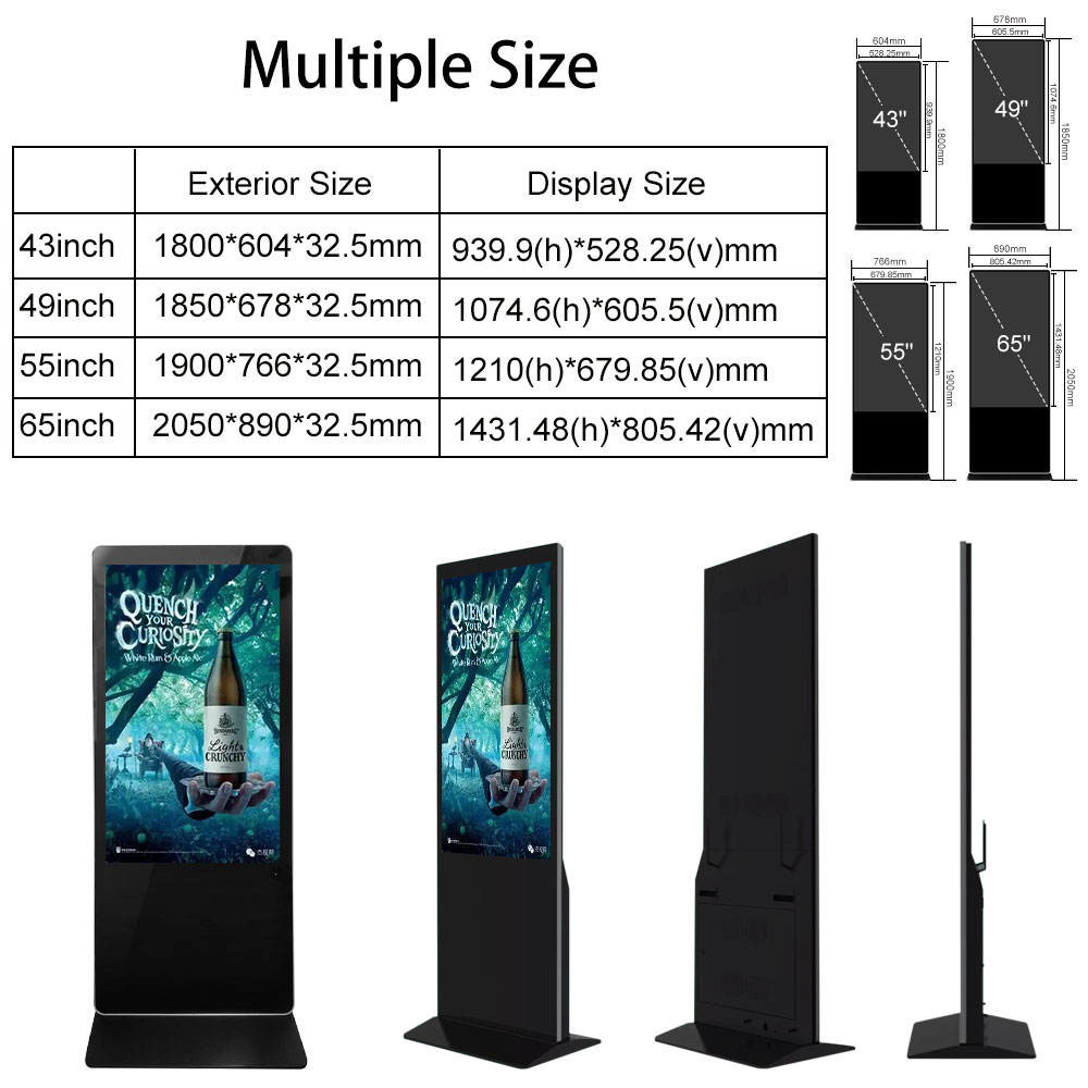 Экран LCD Signage 300 цифров Nits