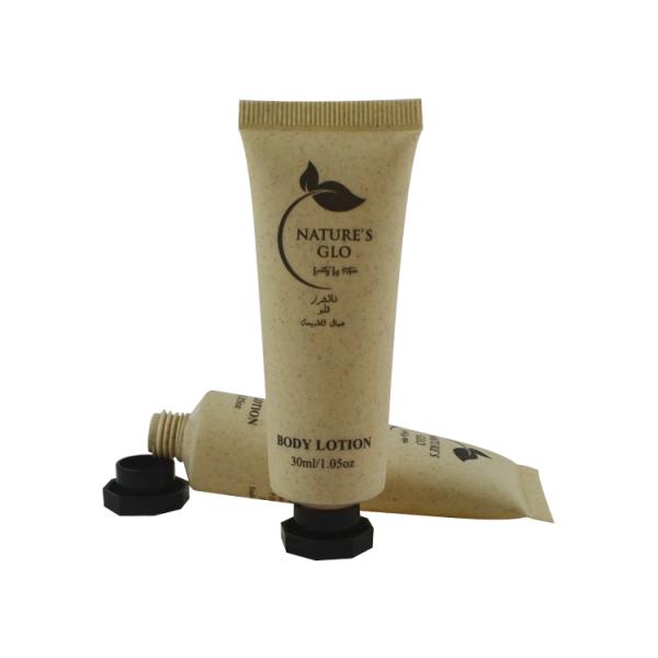 Black Sun Care Cream Cosmetic Plastic Soft Tube With Flip Top Cap